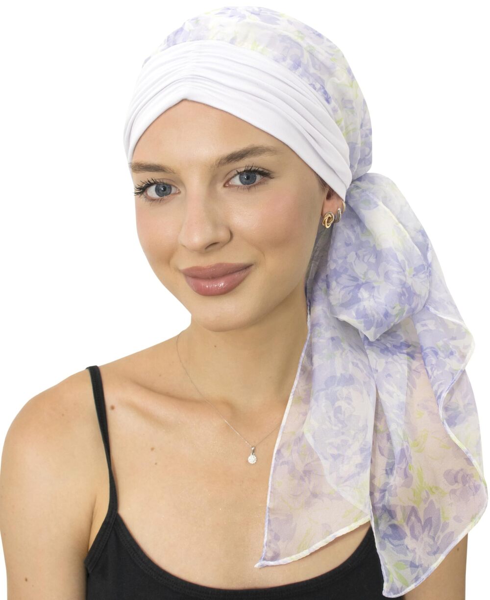 3076 Head Scarf Skull Cap Chemo Patients Headwear Cancer Hair Loss Scarf